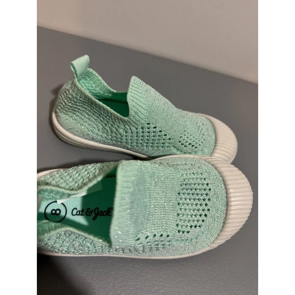 Cat & Jack Girl's Water Shoes Mesh Green Size 8